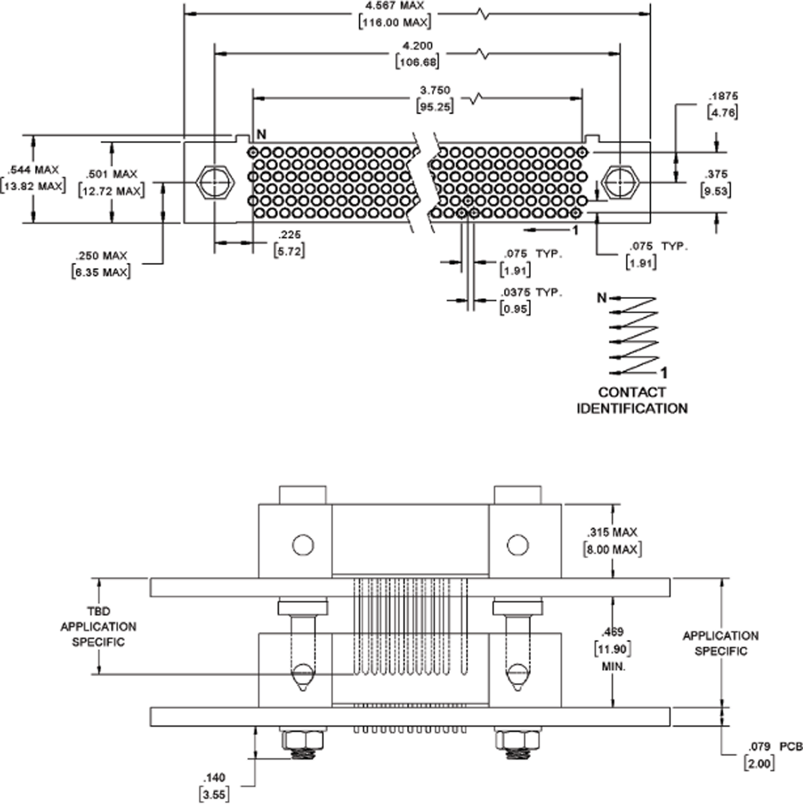 Datenblatt - HMP 6-reihiger Steckverbinder, stapelbar