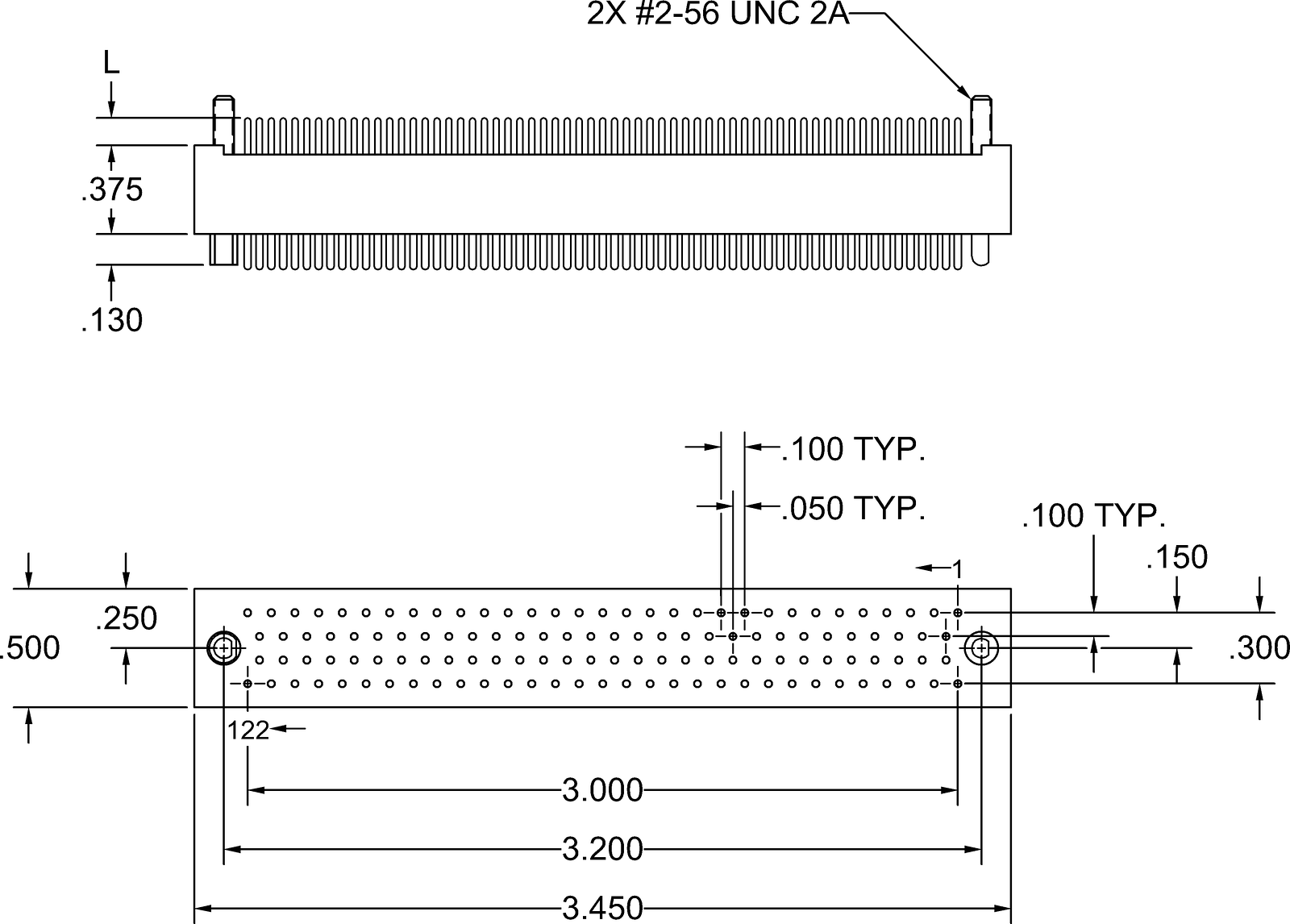 Data Sheet - HGM 4 Row Plug, Straight