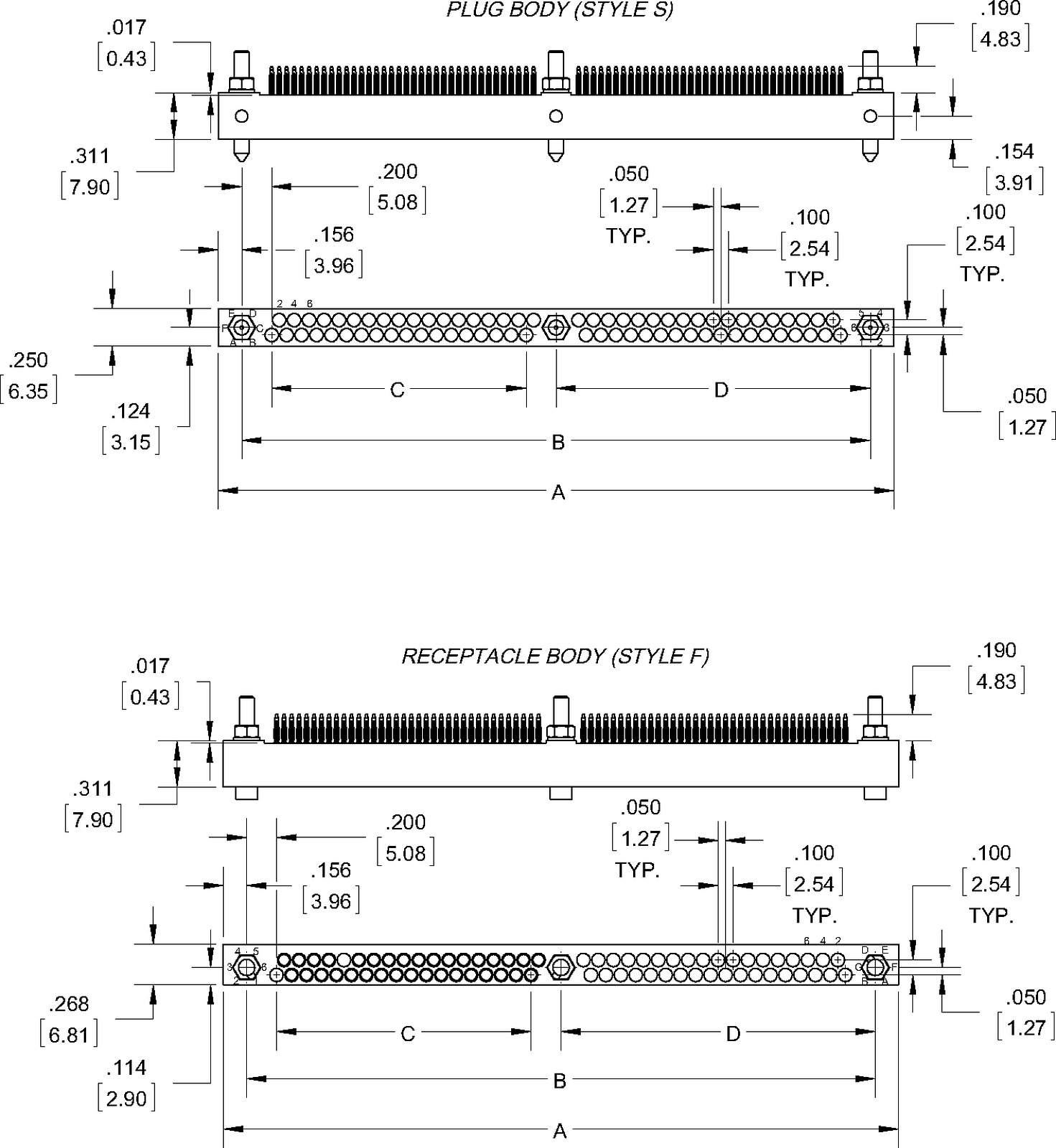 Fiche de données - HMK Interrompue 2 rangées, Douille, Conforme